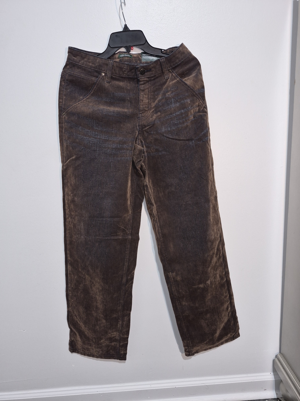 wild fable Brown Marbled Wide-Leg Jeans